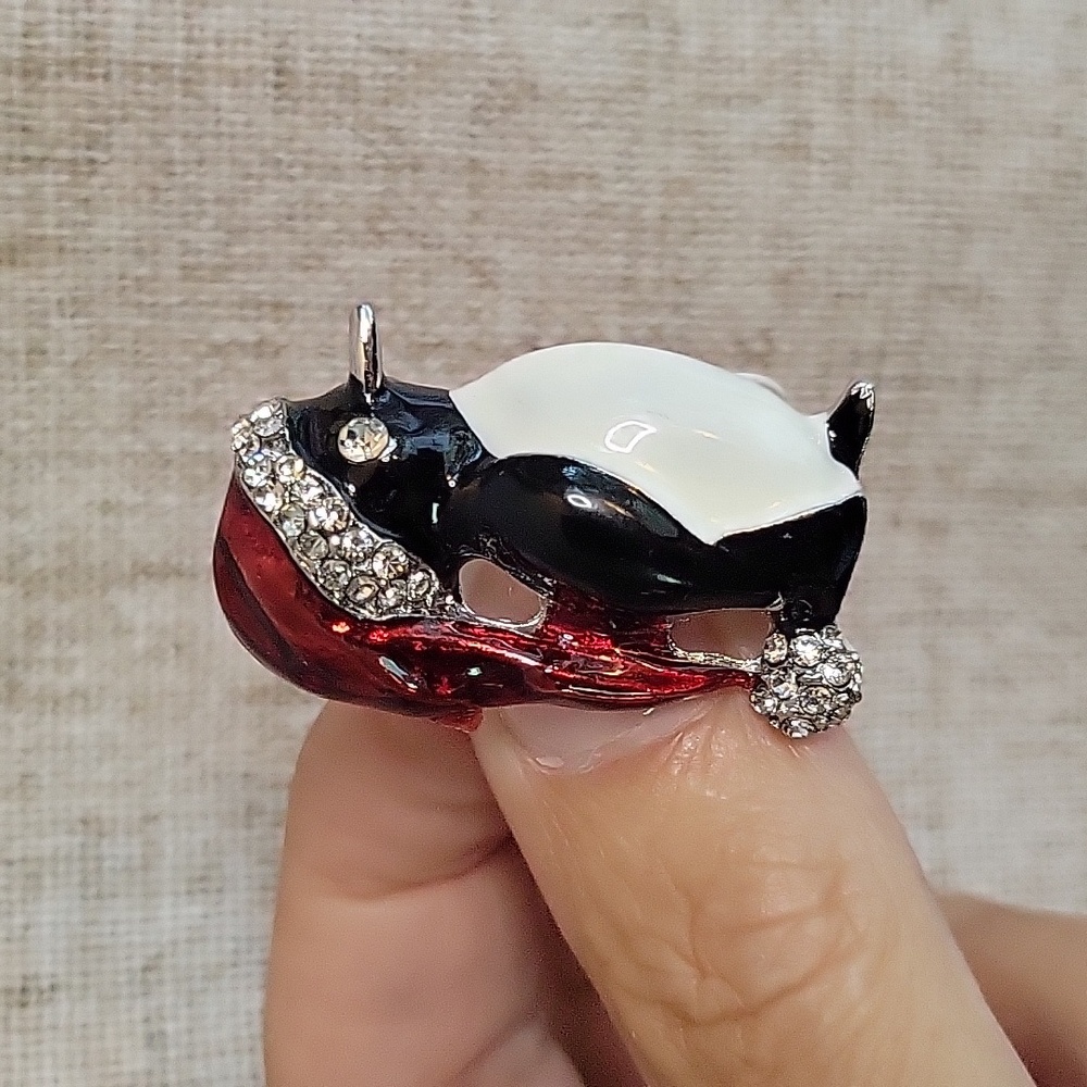 Santa Penguin Brooch